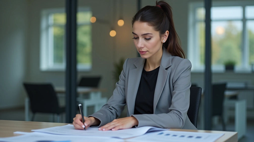 Analyste étudiant des rapports économiques et données statistiques sur l'emploi en France